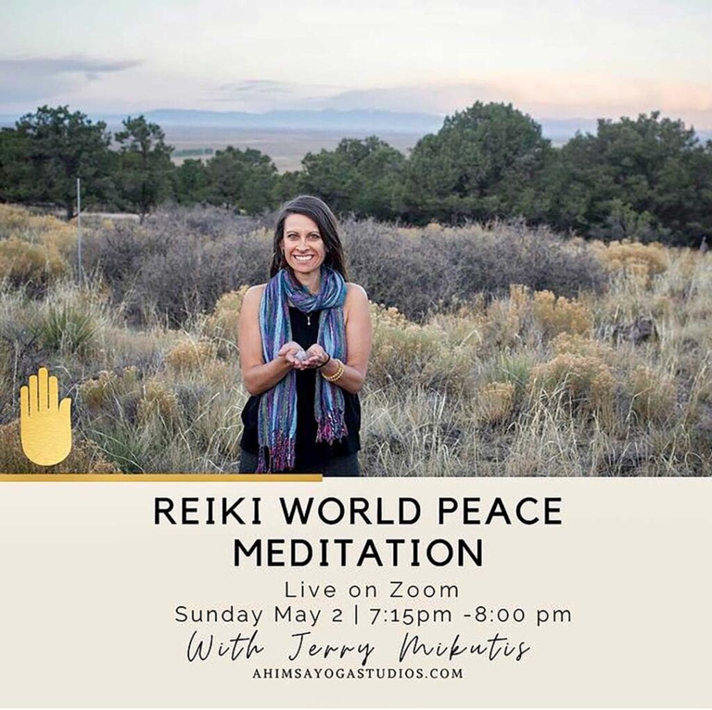 REIKI WORLD PEACE MEDITATION FLYER