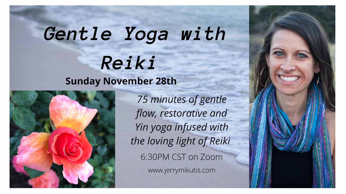 Jerry Mikutis - Chicago Yoga and Reiki Gentle Yoga with Reiki - banner