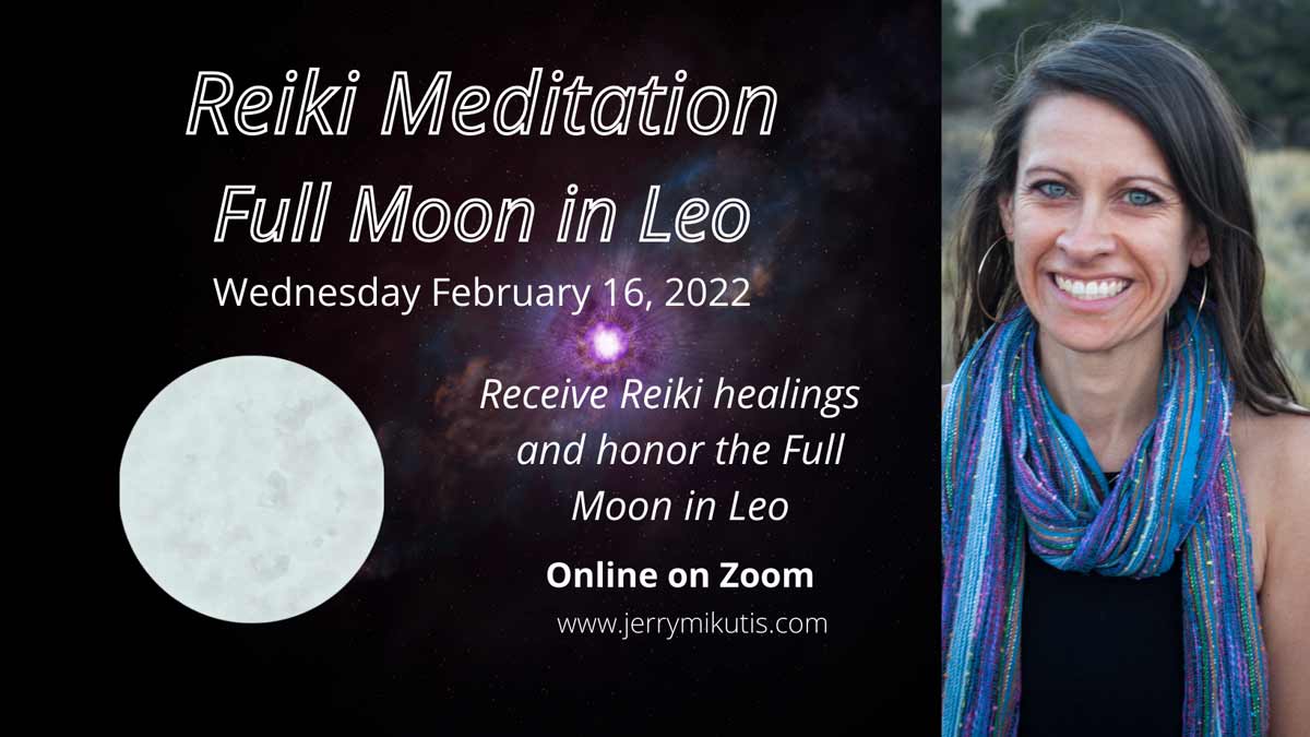 Jerry Mikutis - Chicago Reiki - Astrology Meditation - Full Moon in Leo - ad banner