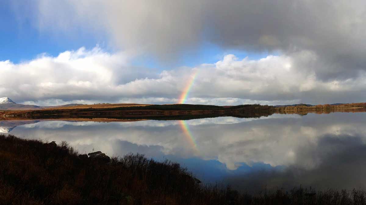 jerry Mikutis - Chicago Reiki - calm waters with rainbow forming