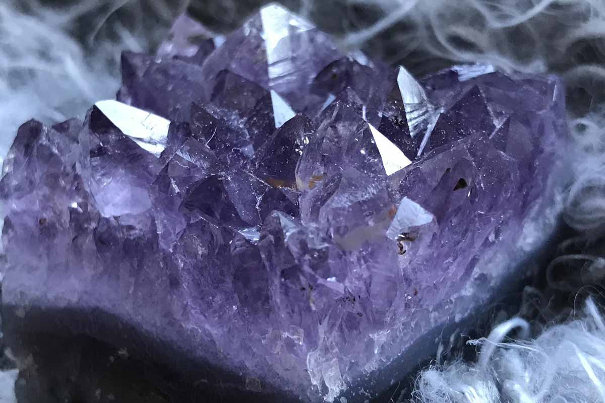 Jerry Mikutis - Chicago Reiki 1 & 2 Online Certification - Amethyst crystals