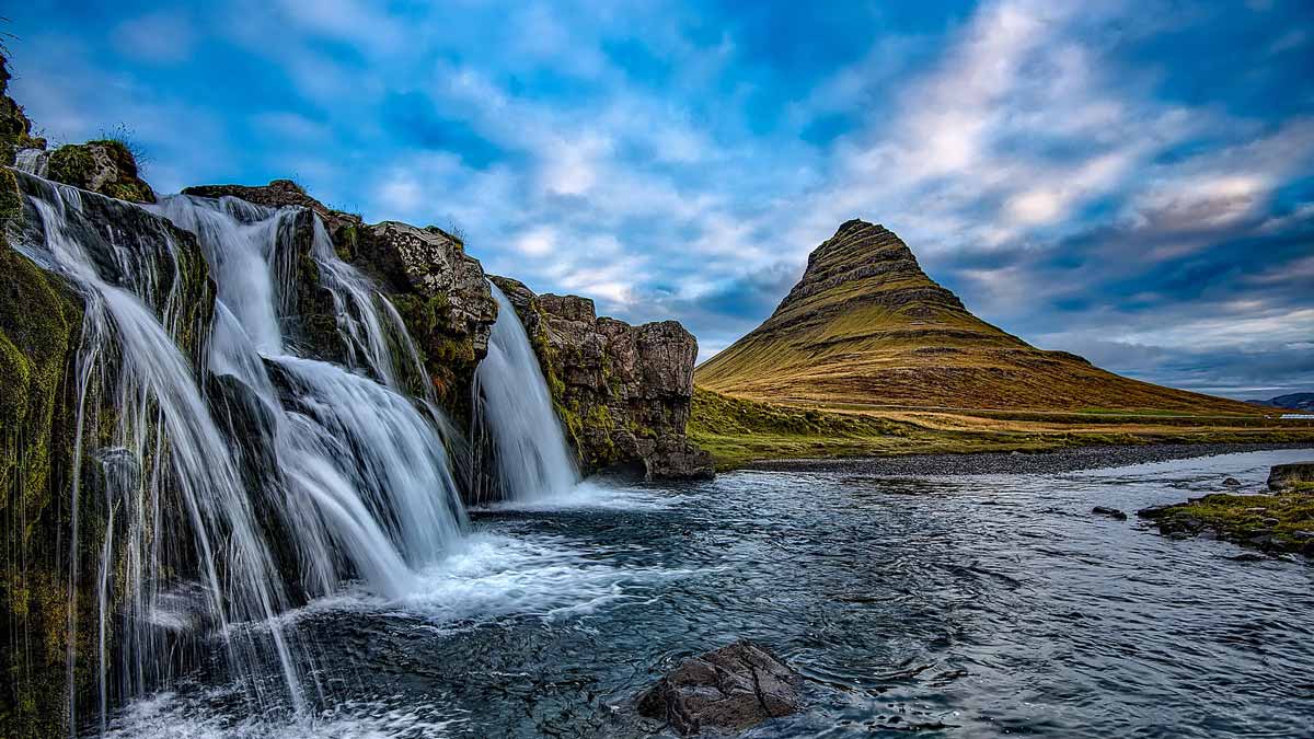 Chicago Reiki- River of Peace Meditation with LearnItLive - waterfalls in Iceland